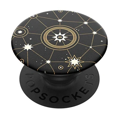 Afbeelding van PopSockets PopGrip Star Chart Zwart Kunststof
