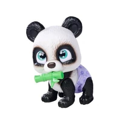 Afbeelding van Pamper Petz Panda, schattige dierenbaby met drink en natfunctie, luier kleurveranderende functie, magische poot, drie verrassingen, 15 cm, vanaf 3 jaar