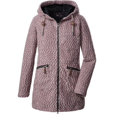 Afbeelding van Killtec dames winter vest lang oud roze gemeleerd 39009 maat 40
