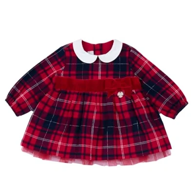 Afbeelding van Chicco, Kerstjurk voor meisjes en baby&#039;s, met comfortabele opening op de rug, van warme zachte stof, machinewasbaar, kleding cadeau idee meisjes, ontworpen in Italië,