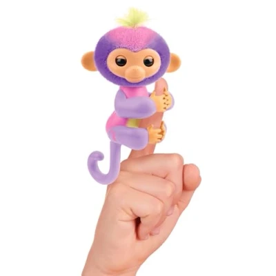 Afbeelding van FINGERLINGS Magic Moods Elise hangt Ella aan je vinger haar hart brandt afhankelijk van stemming communiceert met 70 geluiden en reacties batterijen inbegrepen interactief speelgoed