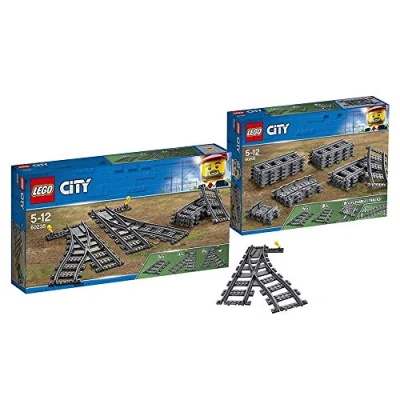 Afbeelding van LEGO Weichen 60238 City Speelgoedspoorbaan rails (60205), kinderspeelgoed