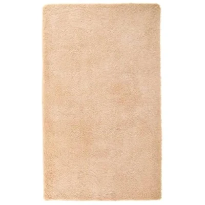 Afbeelding van vidaXL hoogpolig vloerkleed 60x100 cm polyester beige