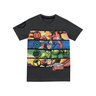 Afbeelding van Marvel Avengers Jongens T shirt van 3 tot 13 jaar, Grijs, 8 9 jaar