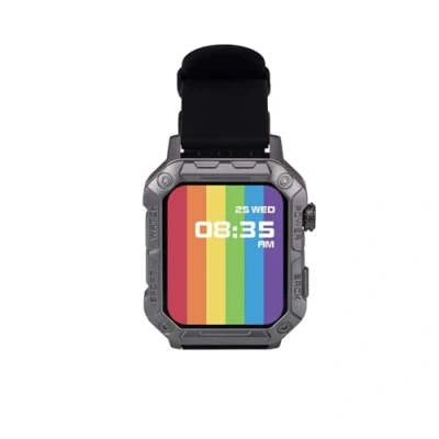 Afbeelding van Nilox Sportief trailwatch, smartwatch voor dames en heren met gezondheidsbewaking, fitness meldingen, water stofdicht, compatibel Android iOS