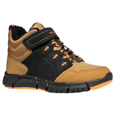 Afbeelding van Geox Jongens J Flexyper Boy B ABX enkellaars, Black Dk Geel, 40 EU