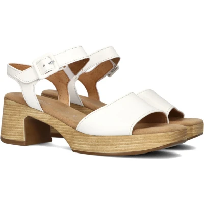 Afbeelding van Gabor Coole Sandalen met plateauzool, Dames, Maat: 36, Wit Leer