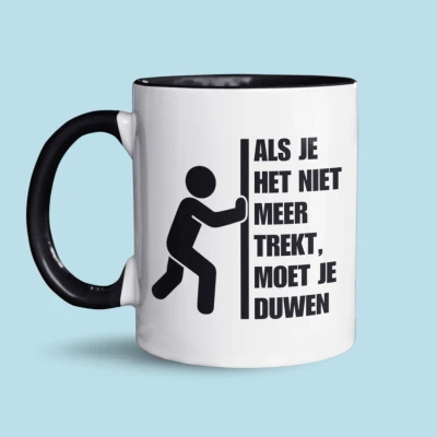 Afbeelding van Als je het niet meer trekt, moet duwen