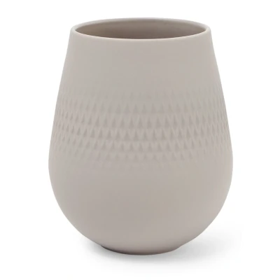 Afbeelding van Villeroy &amp; Boch Lave Carre vaas 14 cm Lichtgrijs
