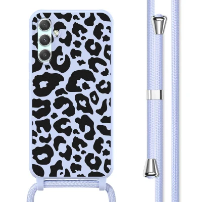 Afbeelding van Samsung Galaxy A34 (5G) Hoesje Siliconen en TPU (zacht) imoshion Softcase/Koordhoesje/Backcover Animal Lila Telefoonhoesje