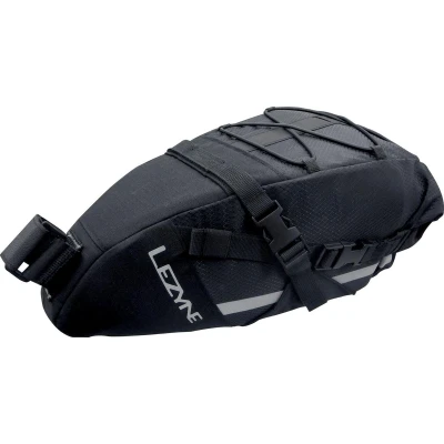 Afbeelding van Lezyne XL Caddy Extra grote zadeltas Externe trekkoorden Reflecterend Waterbestendig 7.5 Liter 420x170x140 mm Zwart