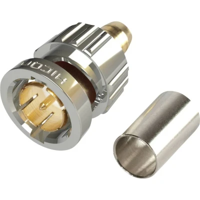 Afbeelding van Hicon BNC1.2/5.0 6G BNC connector Stekker, recht 75 Ω 1 stuk(s)