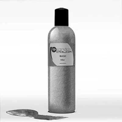 Afbeelding van Senjo Color Basic Bodypainting Colour Zilver Liquid 250ml I cosmetische gezichts &amp; lichaamsverf ik spons, borstel, airbrush