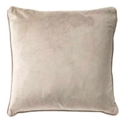Afbeelding van Dutch Decor FINN Sierkussen 45x45 cm velvet effen kleur Pumice Stone beige