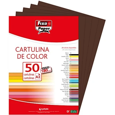 Afbeelding van Fixo Paper 11120346 karton, A3, 50 stuks, chocolade, 180 g