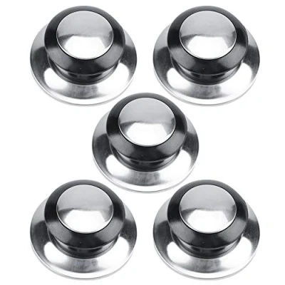 Afbeelding van MAGT Hittebestendige Pot Pan Deksels Knop, 5 Stks Thuis Keuken Kookgerei Vervangende Onderdelen, Handvat/Knop voor Pan, Pot, Ketel Deksels, Accessoire Saucepan Met Schroeven (Kleur : A)