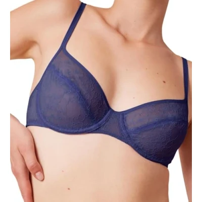 Afbeelding van Triumph dames Bright Spotlight beugel bh van mesh in de kleur Kobaltblauw, maat: E85