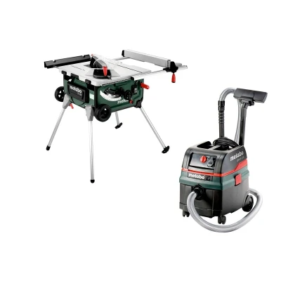 Afbeelding van Metabo TS 254 Zaagtafel Op Onderstel&amp;Alleszuiger / Bouwstofzuiger (ASR 25 L SC) Combiset 2000W X 30mm