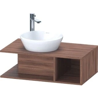 Afbeelding van Duravit D Neo wastafelonderkast 80x26x48cm Noten Mat