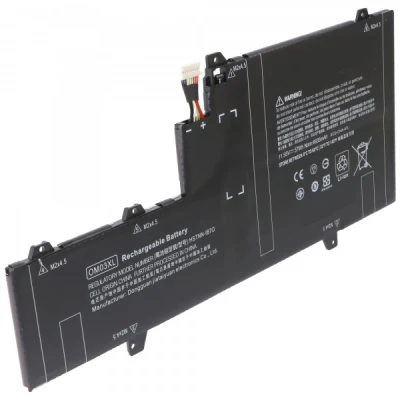 Afbeelding van Accu geschikt voor HP EliteBook x360 1030 G2, OM03XL, Li Polymer, 11.55V, 4900mAh, 57Wh, ingebouwd zonder gereedschap