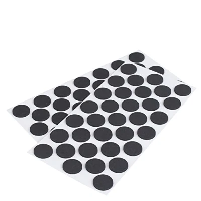 Afbeelding van LouMaxx anti slip pads zelfklevend 66 x meubelstoppers zwart, rond Ø 24 mm antislip met extra sterke grip