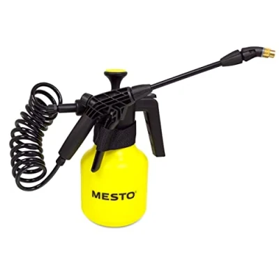 Afbeelding van MESTO Drukspuit draagbaar (3 bar, inhoud 1,5 l, spiraalslang, kunststof container) 3132GM