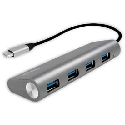 Afbeelding van LogiLink UA0309 interface hub USB 3.2 Gen 1 (3.1 1) Type C 5000 Mbit/s Grijs