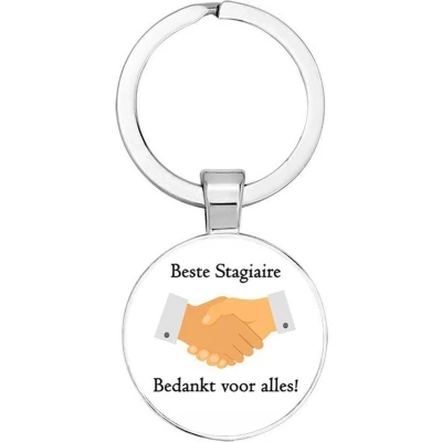 Afbeelding van Akyol Beste stagiaire bedankt voor alles Sleutelhanger Afscheidscadeau Afscheid Cadeau Stagiair Stagiaires Leuk kado iemand die stage liep 2,5 x CM