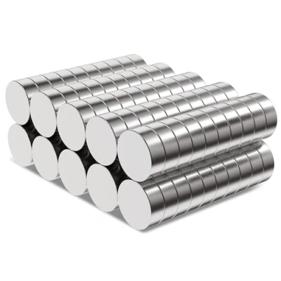 Afbeelding van Kolamom Neodymium magneten, klein, rond, 6 x 2 mm, magneten voor magneetbord, koelkast, whiteboard, prikbord, bordmagneten, deur, kaart, 100 stuks