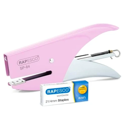 Afbeelding van Rapesco 1377 SP 64 Metalen Heftang, 12 Vellen Hefvermogen, Roze