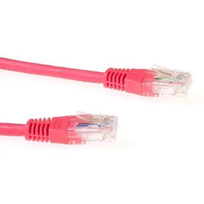 Afbeelding van ACT IB9501 LSZH U/UTP CAT6 Patchkabel Rood 1 meter