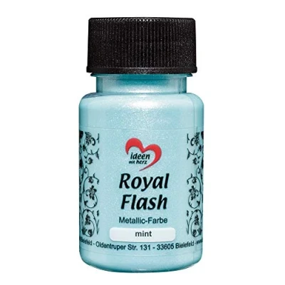 Afbeelding van Royal Flash, acrylverf, metallic, met fijnste glitterdeeltjes, 50 ml (mint)
