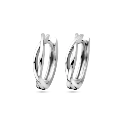 Afbeelding van Zilver Gerhodineerd Klapoorringen 1339017