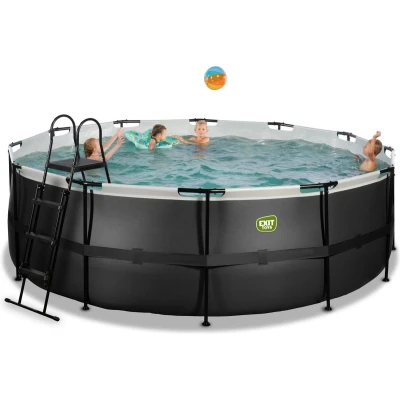 Afbeelding van EXIT zwembad ø427cm Black Leather