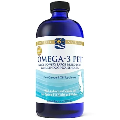 Afbeelding van Nordic Naturals, omega 3 Pet, 473 ml, minstens 33% per dosis, smaakneutraal, glutenvrij, sojavrij, GMO vrij