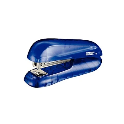 Afbeelding van Rapid klein HS nietmachine F6, blister, doorschijnend blauw