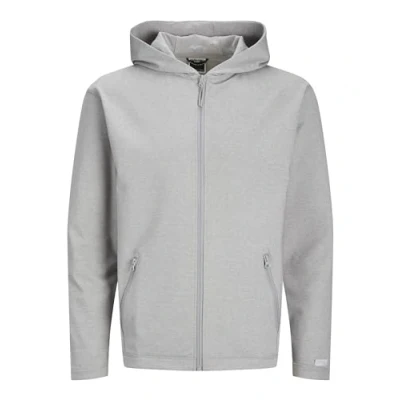 Afbeelding van Jack &amp; Jones Performance Sweater met rits, Heren, Maat: Small, Light grey melange