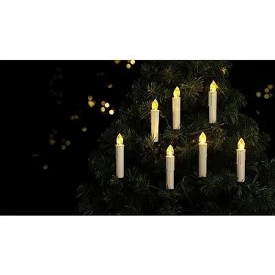 Afbeelding van Sygonix SY 4531628 Kerstboomverlichting Binnen werkt op batterijen Aantal lampen 20 LED Warmwit