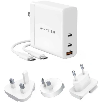 Afbeelding van Hyper HyperJuice 140W Global USB C Oplader wit HJG140WW