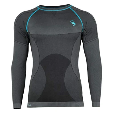 Afbeelding van Heren Base Layer Naadloos functioneel ondergoed, sport en skiondergoed, 3/4 functionele broek, shorts, lange of korte mouwen shirt