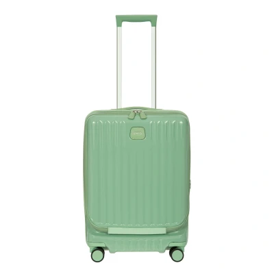 Afbeelding van Bric&#039;s Positano Cabin Trolley 55 with Pocket sage green Harde Koffer