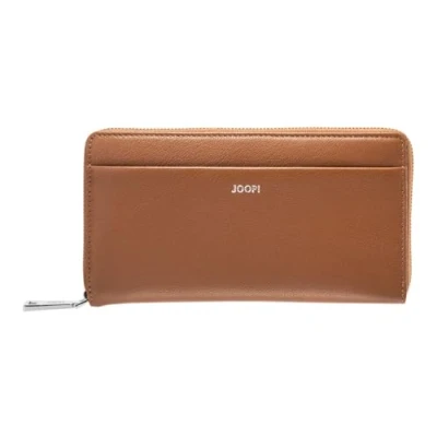 Afbeelding van JOOP! Leren Portemonnee Lantea Yura Purse Cognac Bruine