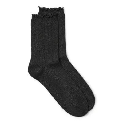 Afbeelding van VERO MODA Dames Vmmagic Glitter Socks Noos, Zwart/Detail:Matching LUREX, One size