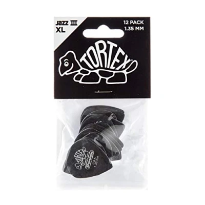 Afbeelding van Jim Dunlop Tortex Jazz III XL Plectrum 1.35 mm 12 pack