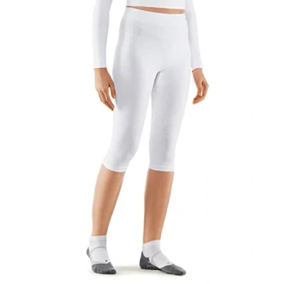 Afbeelding van FALKE Dames Broek van onderlaag Maximum Warm 3/4 W Ti functioneel materiaal sneldrogend 1 stuk, Wit White 2860, S