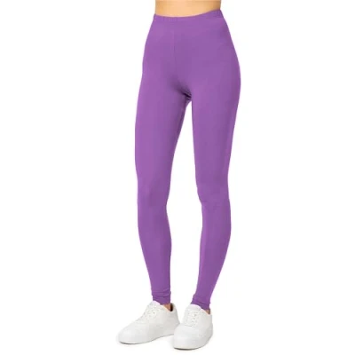 Afbeelding van Merry Style MS MS10 143 LE Dames Leggings Sport Vrijetijdsbroek 2 Pak Lang Viscose Sporbroek Yogabroek Paars S