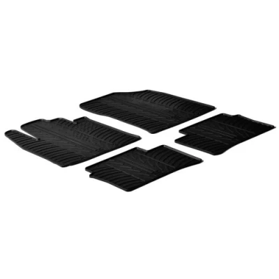 Afbeelding van Gledring Rubbermatten passend voor Kia Picanto 2011 2017 (T profiel 4 delig + montageclips)