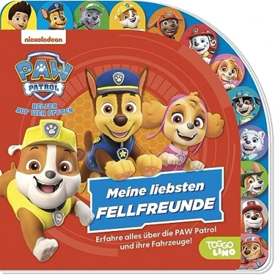 Afbeelding van PAW Patrol: Meine liebsten Fellfreunde Erfahre alles über die Patrol, ihre Fahrzeuge und Ausrüstung!: Pappbilderbuch mit Register