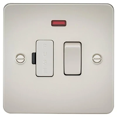 Afbeelding van Knightsbridge FP6300NPL FPAV6300NPL Flat Plate 13A Geschakelde Gesmolten Spureenheid met Neon Pearl