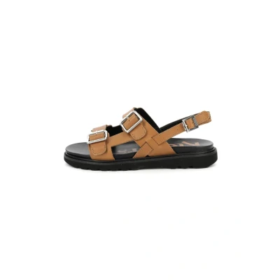 Afbeelding van Kickers Neosummer Sandalen, Dames, Maat: 37, Camel Leer